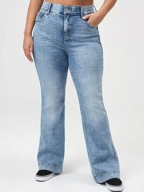 Torrid Light Wash High-Rise Flare Jeans - Women